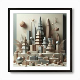 Christmas City Art Print