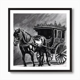 Horse Drawn Carriage 1 Art Print