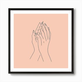 Hands In The Air Art Print