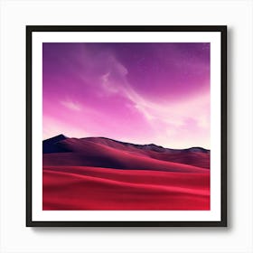 Desert Landscape - Desert Stock Videos & Royalty-Free Footage Art Print