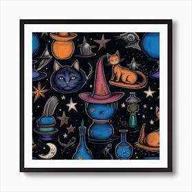 Blue witch alternative Art Print