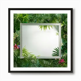 Illuminate The Scene With A Picturesque Modern Tropical Frame Blooming With An Array Of Vividly Hue (2) 2 Art Print