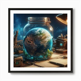 Earth In A Jar Art Print