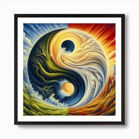 Yin Yang 2 Art Print