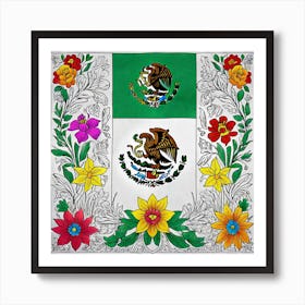 Mexico Flag 2 Art Print