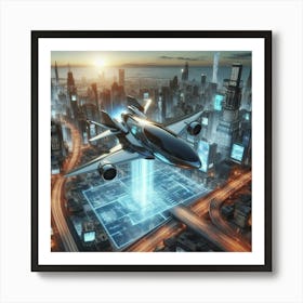 Futuristic Cityscape 7 Affiche