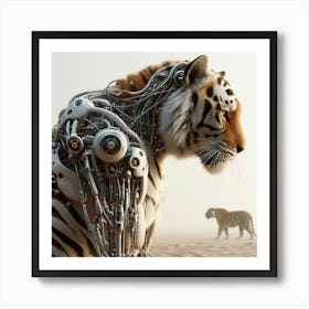 Robot Tiger 2 Art Print