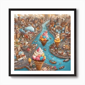 Ice Cream World Art Print