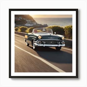 Chevrolet Bel Air Convertible Art Print