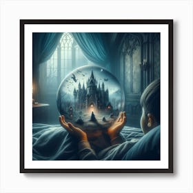 Boy Holding A Crystal Ball Art Print