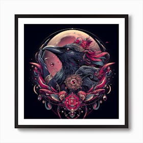 Raven 3 Art Print