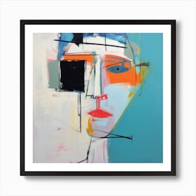 Human Faces Abstract Collection Hfc 17 Art Print