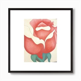 Red Rose Art Print