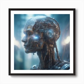 Cyborg Woman 84 Art Print