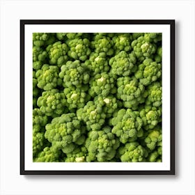 Close Up Of Green Broccoli 4 Art Print