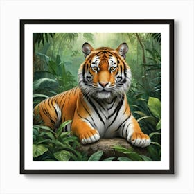 Tiger In The Jungle 26 Art Print 1 Art Print