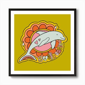 Sagittarius Dolphin Art Print