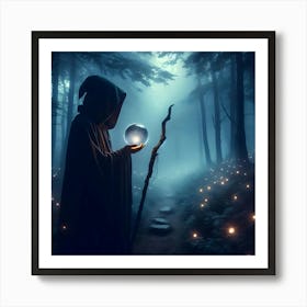 Wizard In The Forest Poster