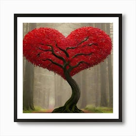 Heart Tree Art Print