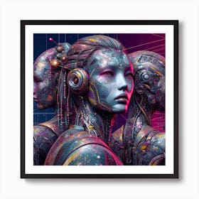 Cyborg Women 1 Art Print