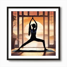 Yoga Pose Art Print