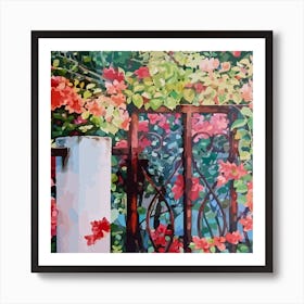 Hibiscus Garden Art Print