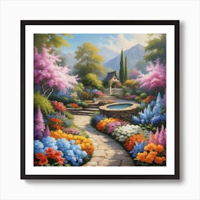 Lush Gardens Pt 1 Art Print