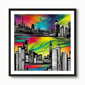 New York City Skyline 53 Art Print