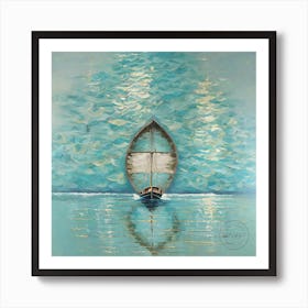 Sailboat On Water 465 Art Print