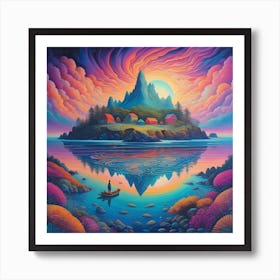 Mystical Island Art Print