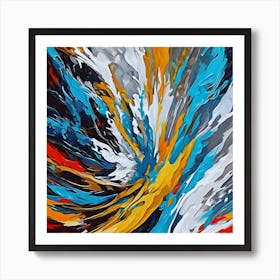 Foam Abstract Painting Art Print