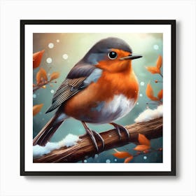 Winter Bird Art Print