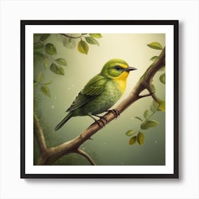 Green Woodpecker Art Print