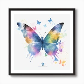 Watercolor Butterfly Art Print