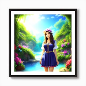 Fairytale Girl Art Print