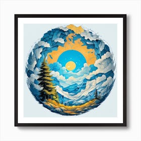 Landscapes In The Sky Art Print