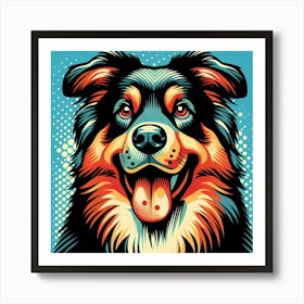 Australian Shepherd Dog Art Print