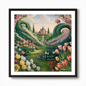 Tulip Garden 15 Art Print