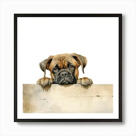 Boxer Dog 17 Art Print