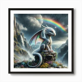 baby dragon Rainpearl Art Print