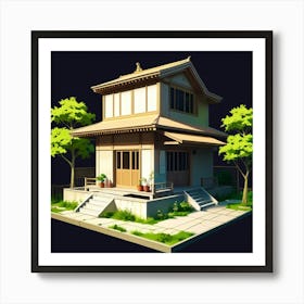 Japanese House Art Print 1 Art Print