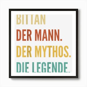 Funny German First Name Design Bittan Art Print