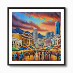 Market city Art Print