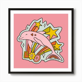 Leo Dolphin Art Print