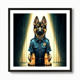 Police pup Poster