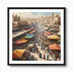 Egyptian Market art Art Print