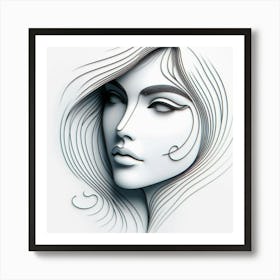 Portrait Of A Woman 2 Art Print