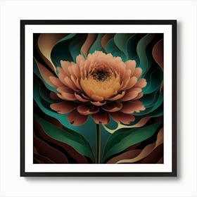 Abstract Flower Art Print