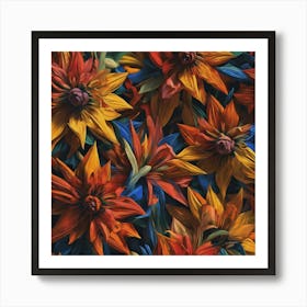 Flower pattern Art Print