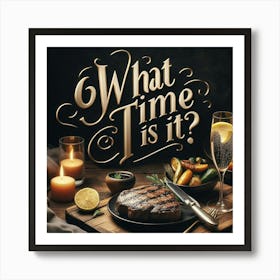 What Time Is It? 4 Art Print